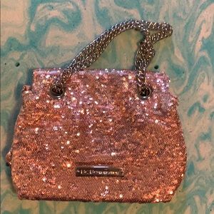 BCBGeneration pink/silver sequined bag